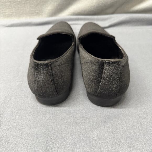 Steve Madden Loafers Mens 10.5 Laight Black Velvet Slip On Shoes Satin Lined - Picture 5 of 14